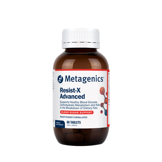 Metagenics Resist-X Advanced 60 Tablets for Supporting Blood Sugar ...