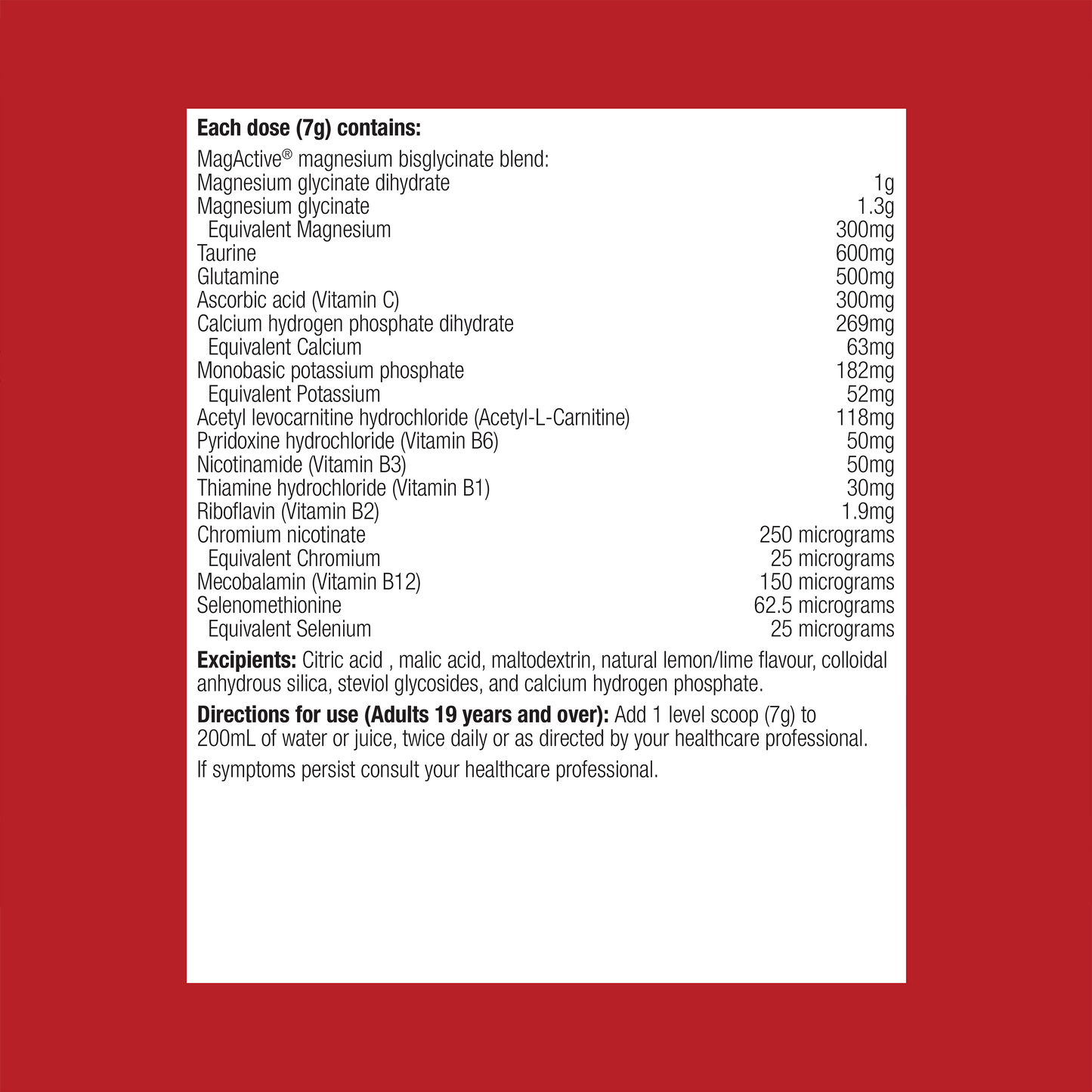 Fibroplex Plus Lemon Lime Magnesium Powder 210g