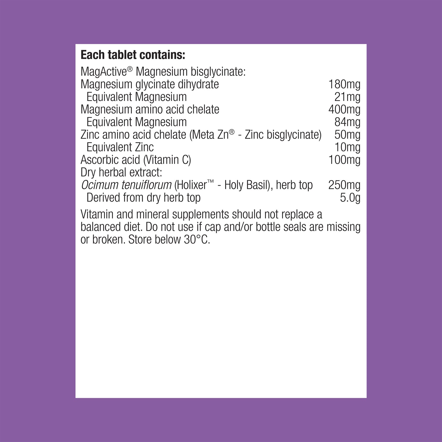 MetaRelax Recharge Overnight 30 Tablets