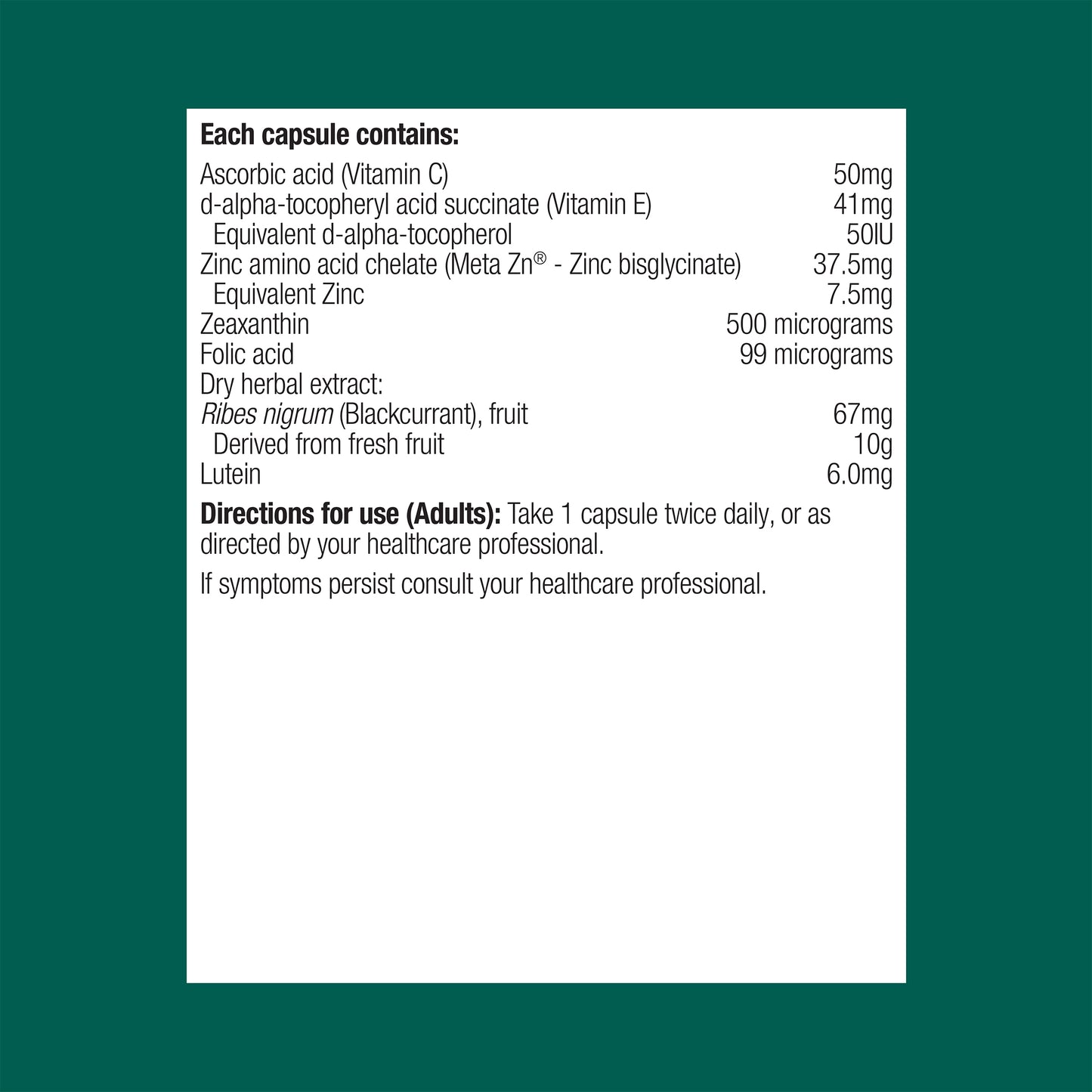 Vision Care 60 Capsules